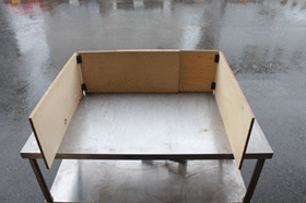 風よけ板2枚セットした状態